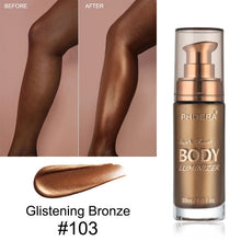 Load image into Gallery viewer, PHOERA 30ml Legs Body Facial Luminizer Copper Color Cream Liquid Foundation Sunscreen Concealer Sun Block Lotion Make Up TSLM2