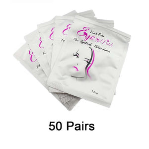 Eye Pads 50/100 Eyelash Under Eye Pads Lint Free Patches For Eyelash Extension Supplies Lashes Extension For Professionals Tools