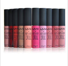 Load image into Gallery viewer, NYX SOFT MATTE METALLIC LIP CREAM makeup  Lipstick Lip New 12 Color make up lip tint maquiagem free shipping